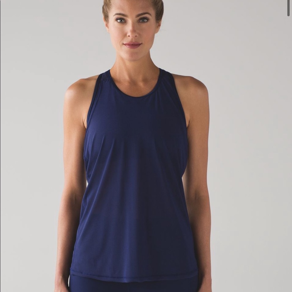 Lululemon fit physique tank hero blue size 4